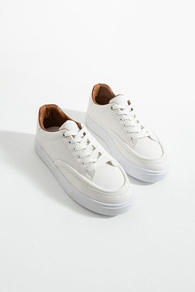 DUXAL SHOES Grant Men's White Thick Sole Sneaker – Casual and Stylish