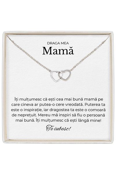 The Jewel Heart Special Jewelry For Mom, Soulmate Spark, Necklace With Elegant Silver Design