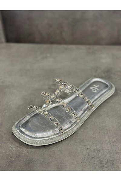 Zeyn Slippers Hand Made Genuine Leather Natural Stone Look