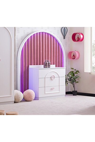 AYDINEV DOLUNAY ŞİFONYER - BEYAZ PEMBE