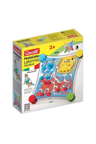 quercetti Fanta Color Labirinto maze game with 2 girls Quercetti Fanta Color Labirinto