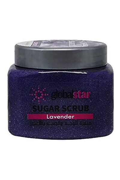 Globalstar جلوبال ستار صنفرة سكر للوجه والجسم باللافندر -500 مل
