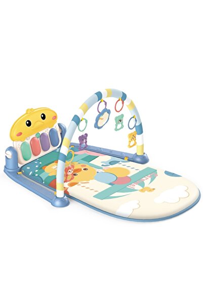 scntoys Oyuncak Ördek Figürlü Bebek Oyun Halısı Sesli Müzikli Işıklı Piyanolu Yıkanabilir Matlı Ses Tanıma