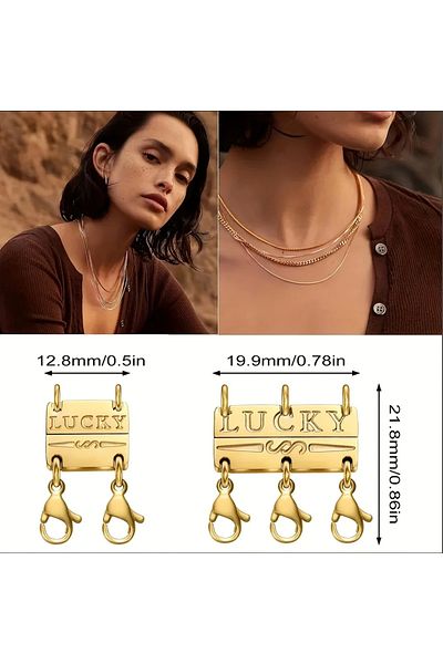 GlassySKY Multi Chain Necklace Separation Apparatus - Necklace Mixing Prevention Apparatus (2 Li)