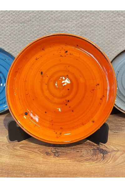 ColorCraft 2-Piece Cake Plate Porcelain Tulu Porcelain Orange 17 cm