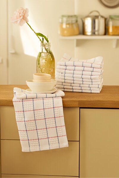 vinte 10'lu Mutfak Havlusu Seti & Kurulama Bezi 45x65