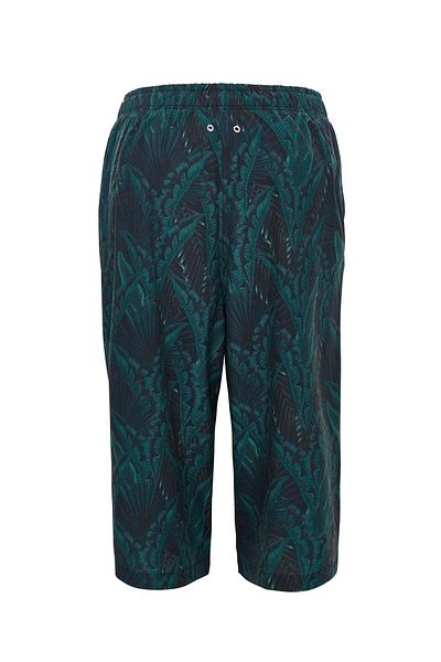 Haşema Leaf Patterned Long Men's Pool and Sea Shorts 5074