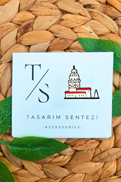 Tasarım Sentezi Rozet Metal Broş Kız Kulesi İstanbul Üsküdar Yaka Okul Çanta ...