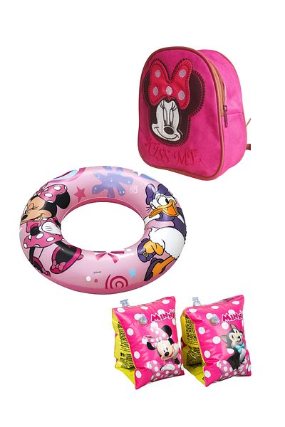 BESTWAY 3-6 Years Old Swimming Arm Sleeves with Bag + Lifebuoy Inflatable Ring Inflatable Arm Sleeves Sea Pool Swimming Arm Sleeves Ring