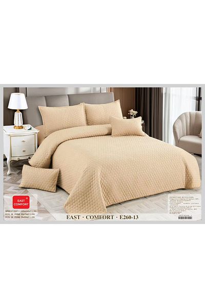 FIONNA.RO Cotton + Linen Duvet Cover Set - Beige