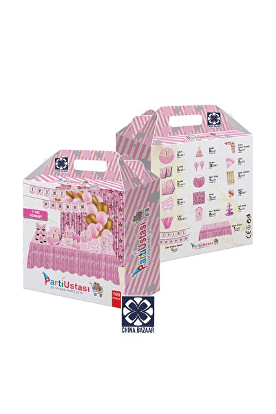 Genel Markalar 1 Yaş Temalı Pembe Doğum Günü 100 Parça Seti - Konsept, Parti ...