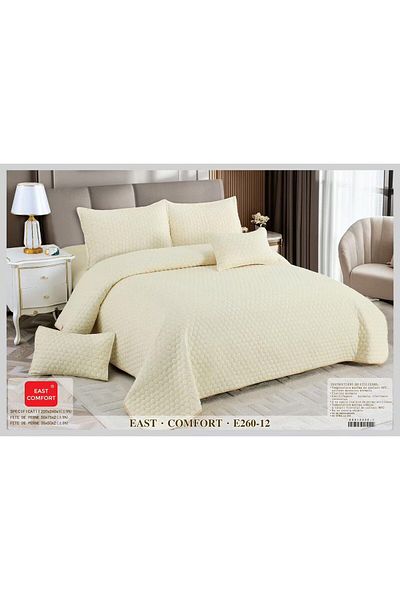 FIONNA.RO Cotton + Linen Duvet Cover Set - Cream