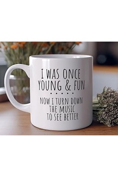NETWORK ART Print Dore I Was Young and Fun Once Upon a Time Now I'M Better Funny I Listen to Music to See Coffee