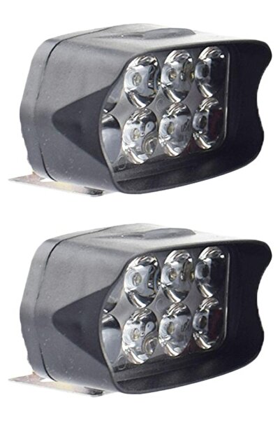 BTL OTOMOTİV Motosiklet 12V 6500K 8 Led'ler Çift Yardımcı Sisli In Fark Lamba Süper Parlak