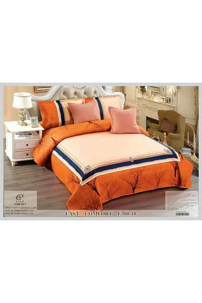 FIONNA.RO 5 Piece Velvet Duvet Cover Set - Coral