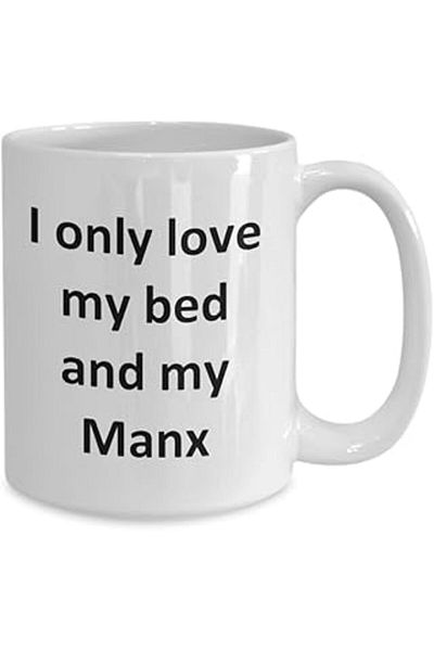 NETWORK ART Print Dore Humorous Manx Mug - Mug Cup and Manx Cat Coffee Cup - English Mug Cup Mug