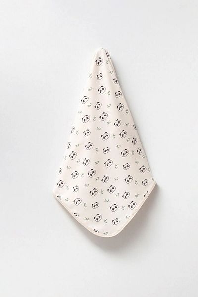 Bebelove Panda Printed Double Layer Combed Cotton Newborn and Multi-Purpose 100% Cotton Baby Blanket