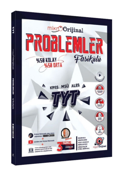 Orijinal Yayınları KPSS MSÜ ALES DGS TYT Orijinal Mikro Problemler Fasikülü S...