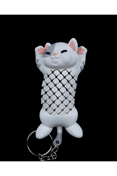 OddieArtStore لعبة القط وسلسلة المفاتيح