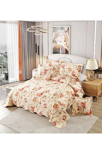 FIONNA.RO 5 Piece Duvet Cover Set - Pink Roses