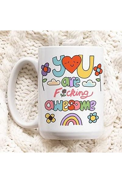 NETWORK ART Print Dore You Are Amazing Mug, Colleague Friend Gift Teacher Thank You Gift,English Mug