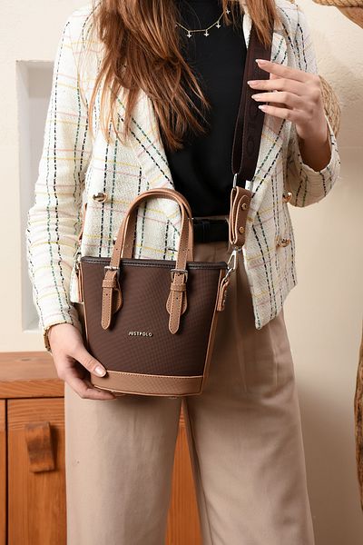 Just Polo Women's Small Shoulder Bag with Column Strap