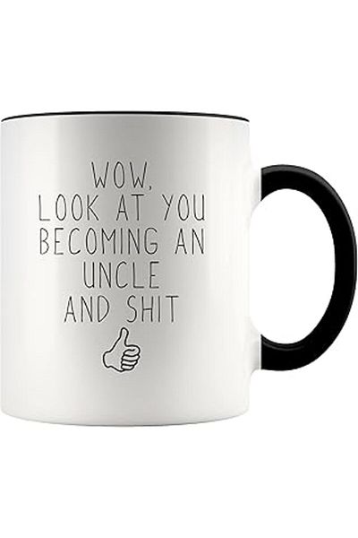 NETWORK ART Print Dore New Uncle to Be Mug, Good Uncle Gift, Birthday Gift English Mug