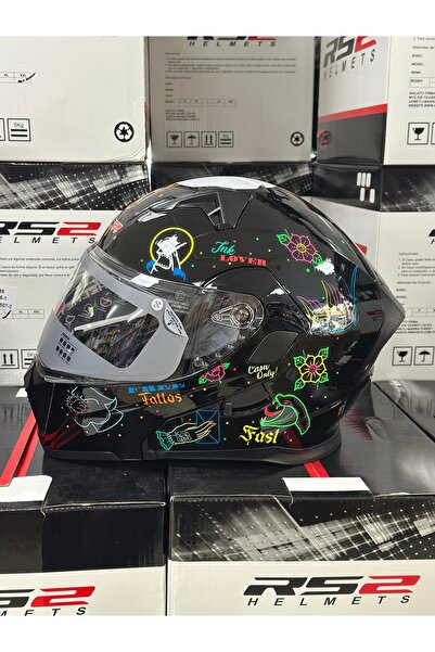 RS2 KASK ÇENE AÇILIR GÜNEŞ GÖZLÜKLÜ “ÇELİK MEKANİZMALI” / MOTOSİKLET KASKI