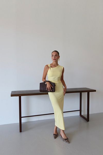Femistik Rochie de damă cu mâneci zero cu detaliu de cataramă pe umeri