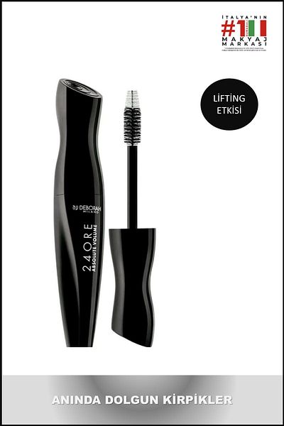 Deborah Milano 24 Ore Absolute Volume Lifting Black Mascara