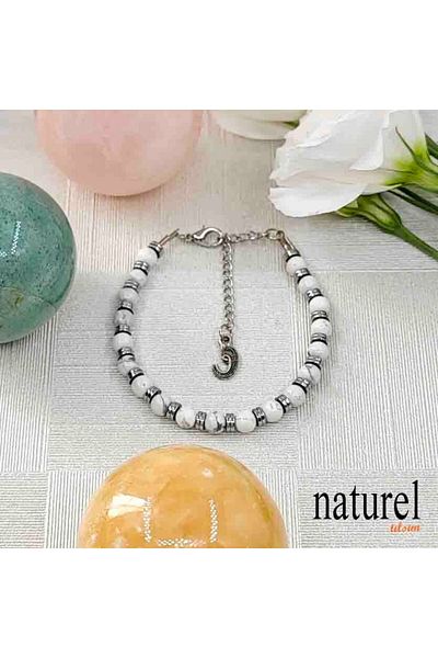 Naturel Tılsım Havlit Natural Stone 6mm Bracelet