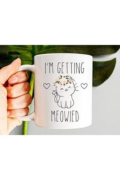 NETWORK ART Print Dore I Will Take the Meow Mug, Cute Engagement Gift for Him, Future English Cup74