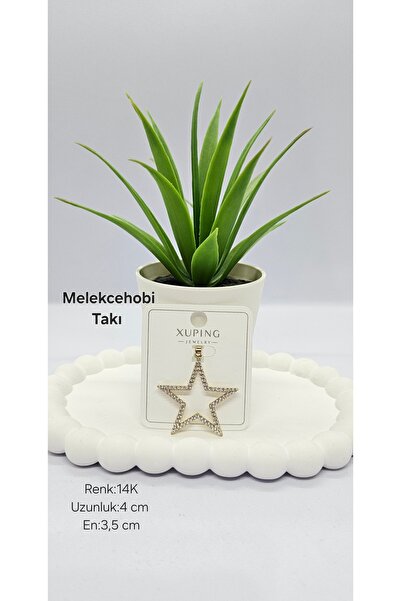 XUPING JEWELRY Melekcehobi Takı Xuping Marka 14K Altın Rengi Taşlı Yıldız Kol...