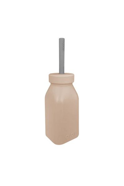MBB ETİCARET Oioi Bottle + Straw 200 ml Bubble Beige / Powder Gray