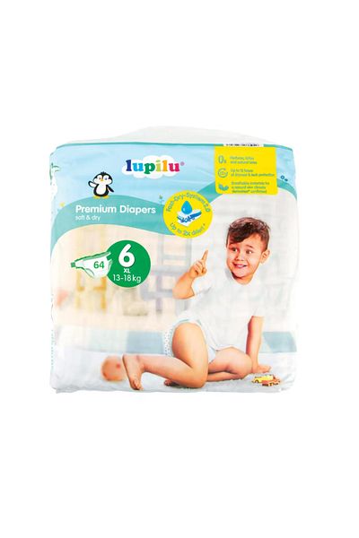 lupilu Scutece LUPILU Marimea 6 XL, 13-18 Kg, 64 buc