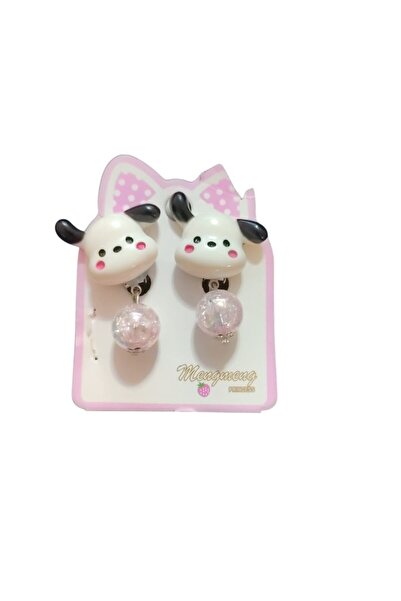 FAMEMUS ACCESSORY Cute Cow Figured Dangle Kids Earrings – Pink Shiny Beaded, ...