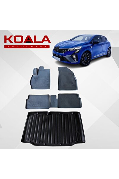KoalaOtoTekstil RENAULT CLIO 5 (2020+) Uyumlu -Araca Özel Paspas ve Bagaj Havuzu