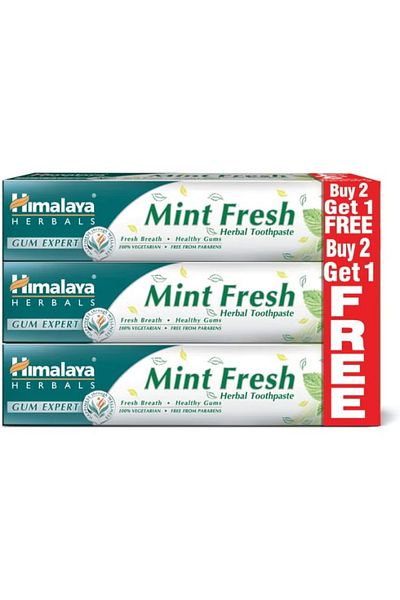 Himalaya Fresh Mint Herbal Toothpaste 100ml Pack of 3