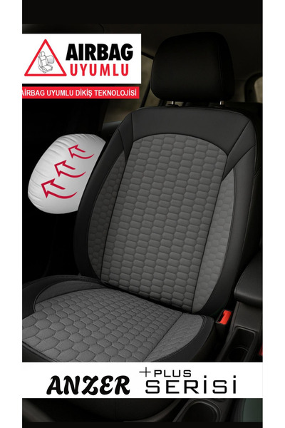 Galaxy Nissan Pulsar Compatible Anzer Plus Series Auto Seat Cover