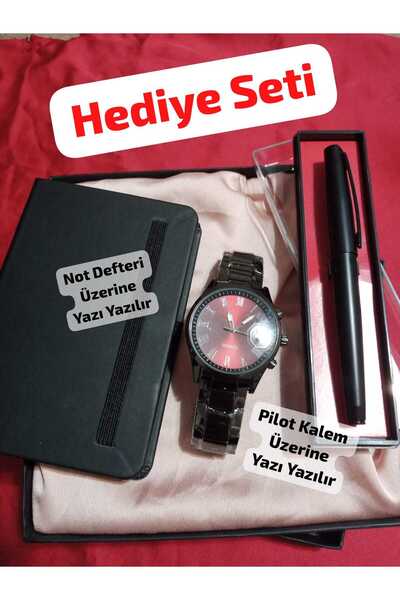 Brality Öğretmen Avukat Doktorlara Hediyelik ÖZEL Kutusunda Kombin Erkek Saat...