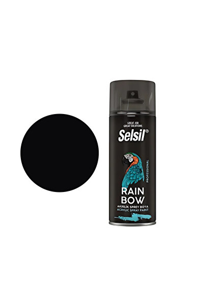 JuneThree SELSİL SPREY BOYA PARLAK SİYAH 400 ML