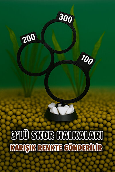 Akvaryum Balık Skor Halkaları 3'lü Beta Balık Skor Halkası Küçük Akvaryum ve ...