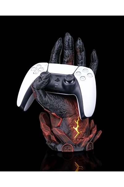 OddieArtStore X-Box / Playstation Standı ( Işıklı Çatlamış El )