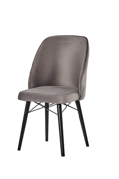 Desire Fergana Chair, Gold details, first-class hornbeam frame, durable wooden legs Black