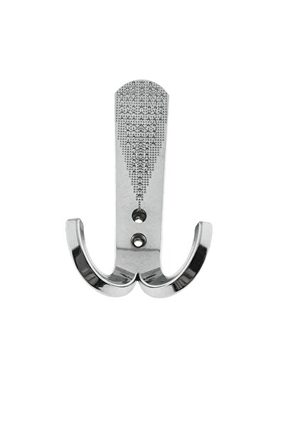 OEM Cuier din metal pentru mobila sau perete, cu 3 agatatori, 2 orificii, 130 x 60 x 40 mm, crom lucios