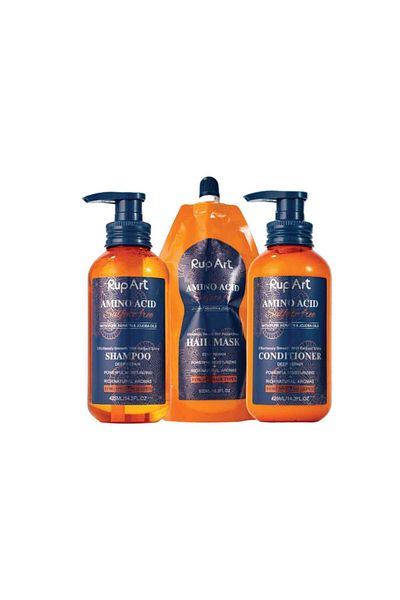 Rup Art RupArt Hair Care Set with Shampoo 425ml Conditioner 425ml Hair Mask 500ml for Damaged Hair
