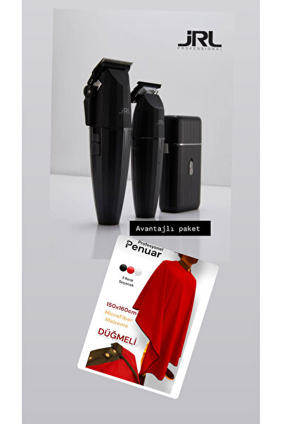 jrl ONYX Siyah Combo Set Saç Sakal Kesme Tıraş Makinesi
