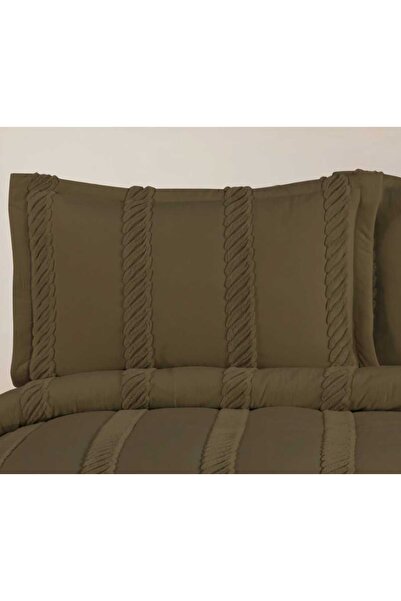 Stoffa Krinkle Haki Yatak Örtüsü Seti