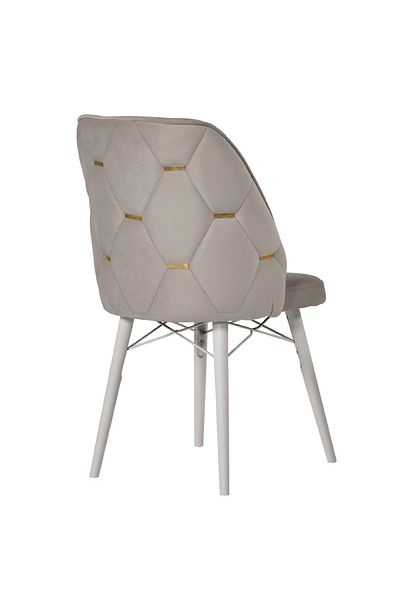 Desire Fergana Chair, Gold details, first-class hornbeam frame, durable wooden legs Black