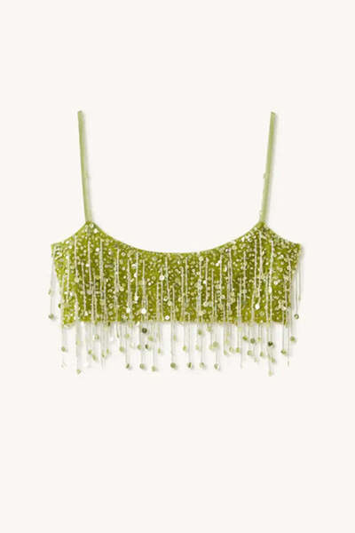 American Rag Cie Kadın El Yapımı Boncuklu Bralette - Şık Tasarım ve Rahat Kul...